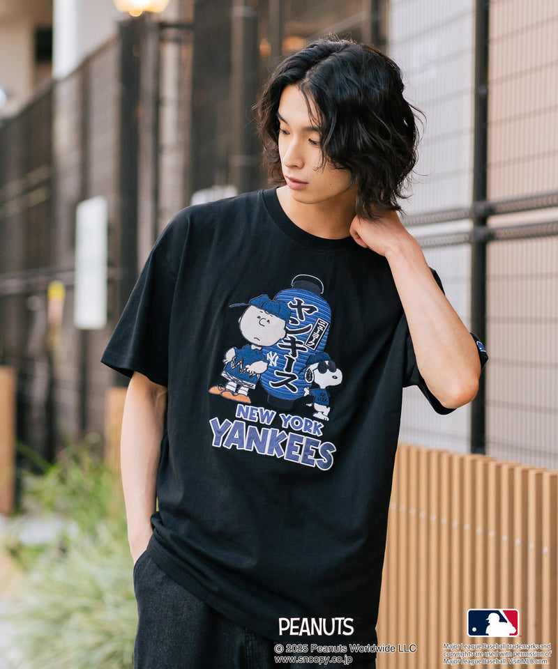 【PEANUTS×MLB】オリジナルデザイン 和柄Ｔシャツ ドジャース ヤンキース カブス スーベニア