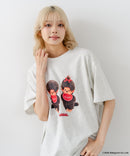 【Monchhichi/モンチッチ】【限定オリジナルデザイン】モンチッチ Tシャツ コットン100% ドロップショルダーシルエット プリント サガラ刺繍 半袖 カットソー キャラクター レトロ ユニセックス