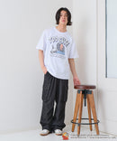 【TOM and JERRY/トムとジェリー】オリジナルデザインTシャツ 刺繍 ドロップショルダー ユニセックス