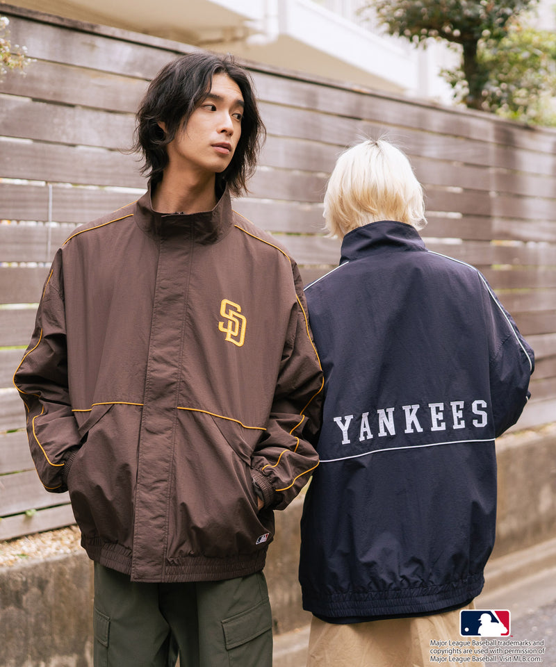 【MLB/メジャーリーグベースボール】パイピングナイロンジャケット
