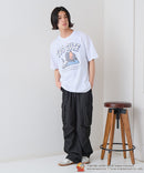 【TOM and JERRY/トムとジェリー】オリジナルデザインTシャツ 刺繍 ドロップショルダー ユニセックス