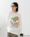【DISCUS ATHLETIC×LOONEY TUNES】スペース・ジャム キャラクタープリントスウェットトレーナー メンズ レディース ユニセックス