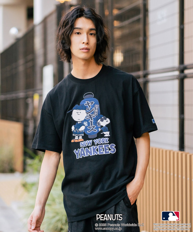 【PEANUTS×MLB】オリジナルデザイン 和柄Ｔシャツ ドジャース ヤンキース カブス スーベニア
