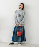 【DISCUS×DISNEY】「ミッキーマウス」キャラクタープリントスウェットトレーナー メンズ レディース ユニセックス