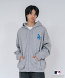 【PEANUTS/ピーナッツ】【ユニセックスデザインでリンクコーデにも◎】MLB×PEANUTS 裏起毛ジップパーカー 保温 キャラクター ドジャース ヤンキース ホワイトソックス