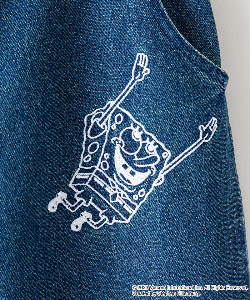 【スポンジボブ】刺繍 デニム OUTDOOR PRODUCTS アウトドアプロダクツ
