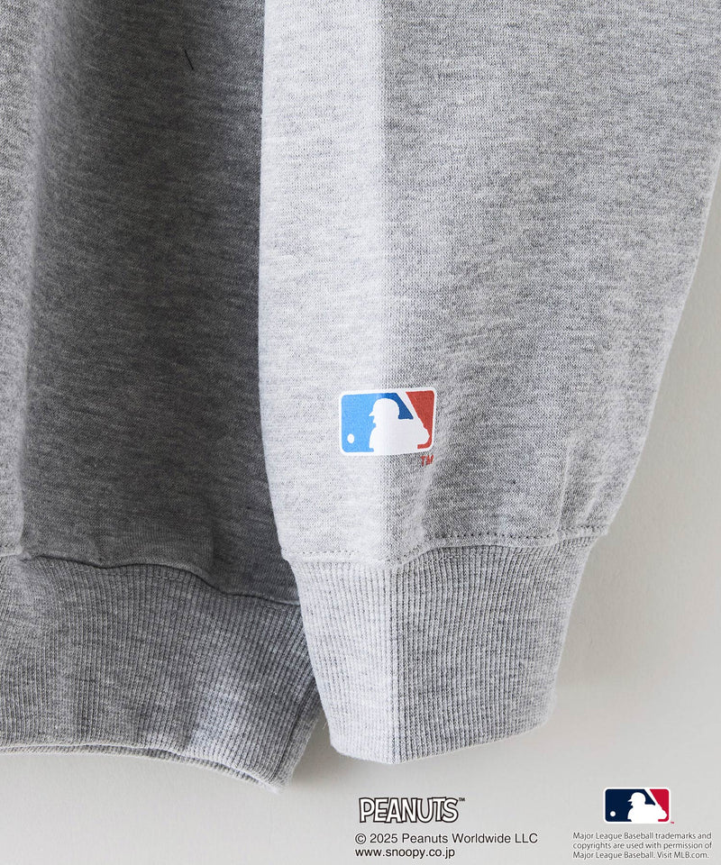 【PEANUTS×MLB】オリジナルデザイン 裏起毛トレーナー ヤンキース ドジャース カブス キャラクター