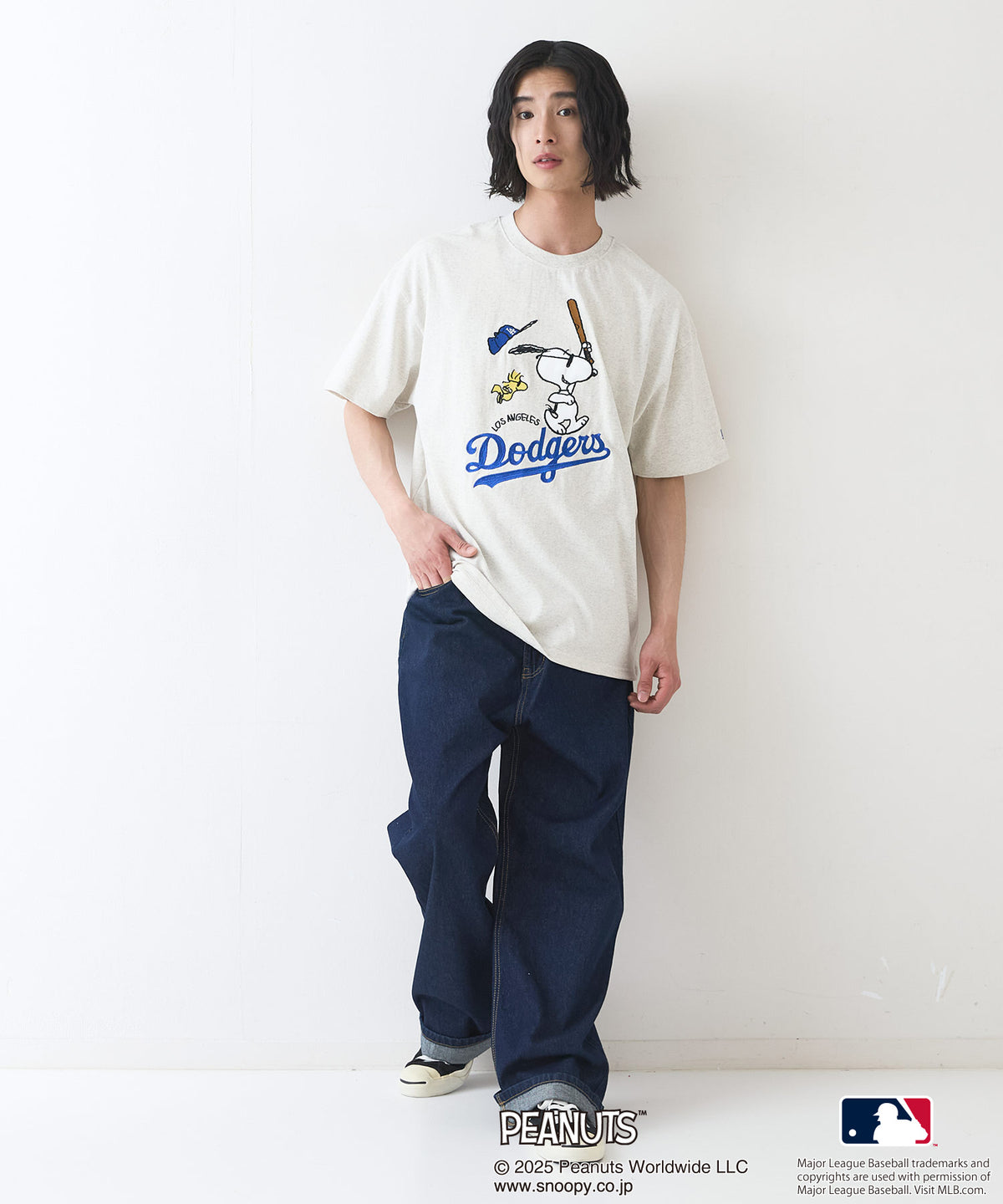 PEANUTS×MLB 】オリジナルデザイン Tシャツ ヤンキース