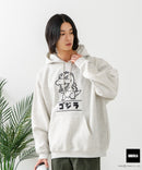 【GODZILLA/ゴジラ】ゴジラ キングギドラ オリジナルデザイン ビッグシルエット 裏起毛 プルオーバーパーカー フーディー ドロップショルダー オーバーサイズ