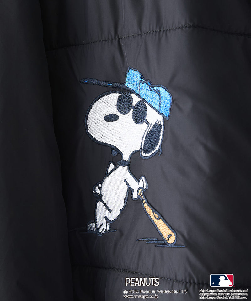 【PEANUTS×MLB】オリジナルデザイン ナイロンパファージャケット 中綿ジャケット ヤンキース ドジャース ホワイトソックス