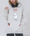 【MOOMIN/ムーミン】【ユニセックスデザインでリンクコーデにも◎】裏起毛プルオーバーパーカー フーディ 保温 キャラクター ムーミン ニョロニョロ リトルミイ スティンキー