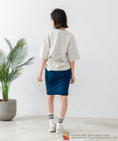 新柄追加！！【TOM AND JERRY/トムとジェリー】オリジナルデザイン 刺繍 Tシャツ ジェリー タフィー ドロップショルダー ビッグシルエット ユニセックス キャラクター