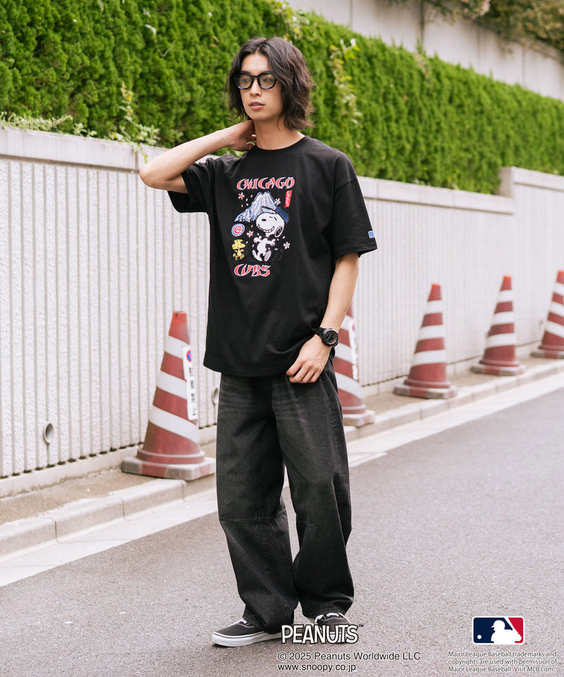 【PEANUTS×MLB】オリジナルデザイン 和柄Ｔシャツ ドジャース ヤンキース カブス スーベニア