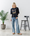 【DISCUS/ディスカス】【選べる丈感・ビーバス＆バッドヘッド】DISCUS×BEAVIS AND BUTT-HEAD コラボＴシャツ 綿100% クルーネック アニメ キャラクタープリント アメカジ ストリート