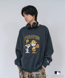 【PEANUTS/ピーナッツ】【ユニセックスデザインでリンクコーデにも◎】MLB×PEANUTS 裏起毛トレーナー 保温 キャラクター ドジャース ヤンキース パイレーツ ❘ジーンズメイト公式オンラインショップ