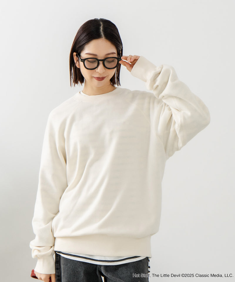 【DISCUS×HOT STUFF×Casper】キャラクタープリントスウェットトレーナー メンズ レディース ユニセックス