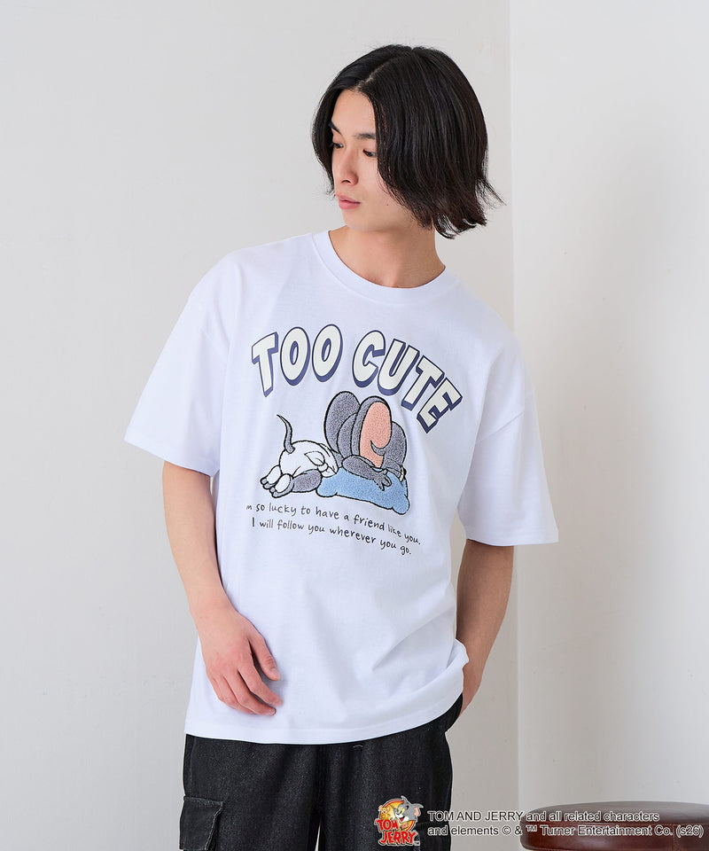 TOM and JERRY/トムとジェリー】オリジナルデザインTシャツ 刺繍