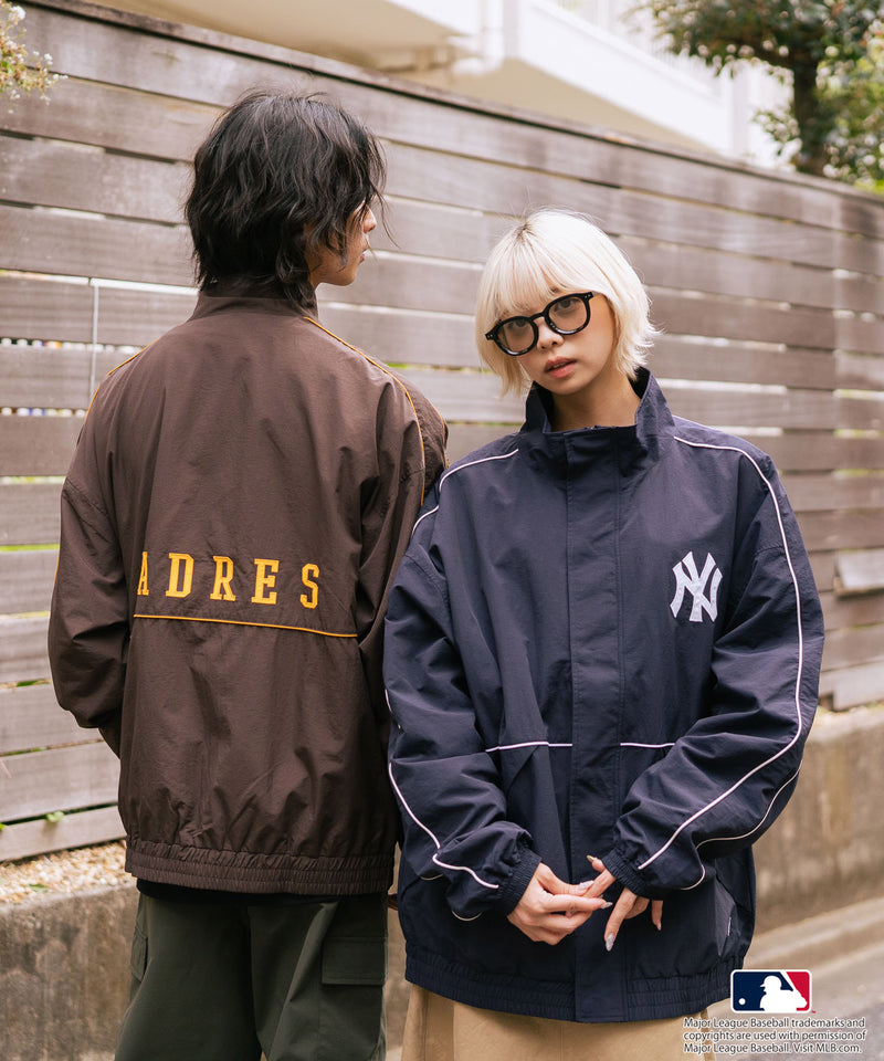 【MLB/メジャーリーグベースボール】パイピングナイロンジャケット