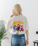 【TOY STORY/トイ・ストーリー】【限定オリジナルデザイン】半袖Tシャツ 綿100% ドロップショルダー ワンポイント バックプリント ディズニー ピクサー キャラクター クルーネック Disney ユニセックス