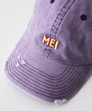 【MEI/メイ】ピグメントローキャップ ウォッシュ加工 ダメージ加工