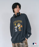 【PEANUTS/ピーナッツ】【ユニセックスデザインでリンクコーデにも◎】MLB×PEANUTS 裏起毛トレーナー 保温 キャラクター ドジャース ヤンキース パイレーツ ❘ジーンズメイト公式オンラインショップ