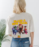 【TOY STORY/トイ・ストーリー】【限定オリジナルデザイン】半袖Tシャツ 綿100% ドロップショルダー ワンポイント バックプリント ディズニー ピクサー キャラクター クルーネック Disney ユニセックス