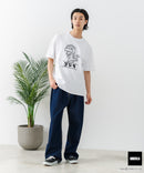 【GODZILLA/ゴジラ】【コットン100％のしっかりした生地 ドロップショルダー】オリジナルデザイン 刺繍Tシャツ ゴジラ キングギドラ メカゴジラ コラボ 特撮 映画 キャラT オーバーサイズ