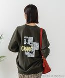 【DISCUS×Casper】キャラクタープリントスウェットトレーナー メンズ レディース ユニセックス