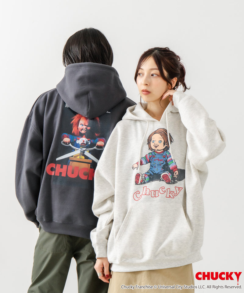 【CHUCKY/チャッキー】オリジナルデザイン 裏起毛パーカー フーディー CHUCKY チャッキー ティファニー