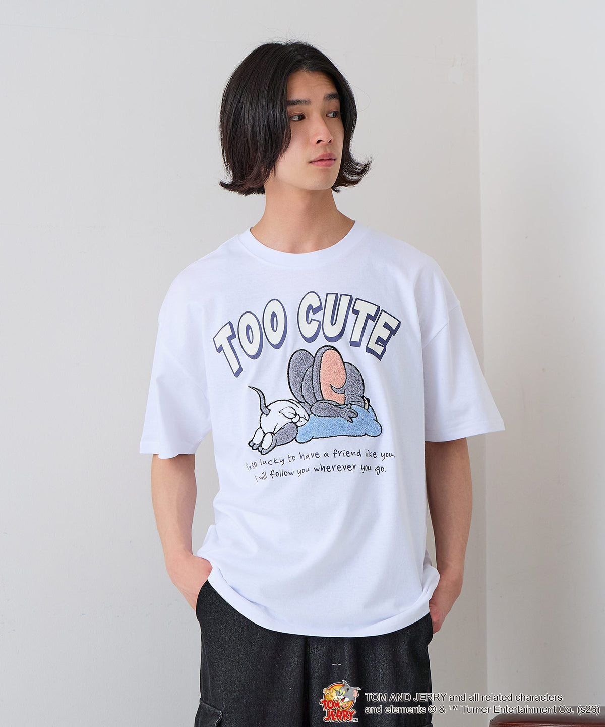 TOM and JERRY/トムとジェリー】オリジナルデザインTシャツ 刺繍