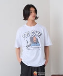 【TOM and JERRY/トムとジェリー】オリジナルデザインTシャツ 刺繍 ドロップショルダー ユニセックス