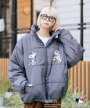 【PEANUTS×MLB】オリジナルデザイン ナイロンパファージャケット 中綿ジャケット ヤンキース ドジャース ホワイトソックス
