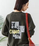 【DISCUS×Casper】キャラクタープリントスウェットトレーナー メンズ レディース ユニセックス