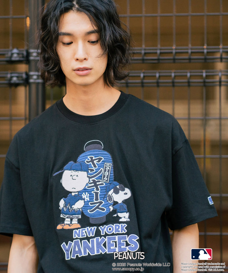 【PEANUTS×MLB】オリジナルデザイン 和柄Ｔシャツ ドジャース ヤンキース カブス スーベニア