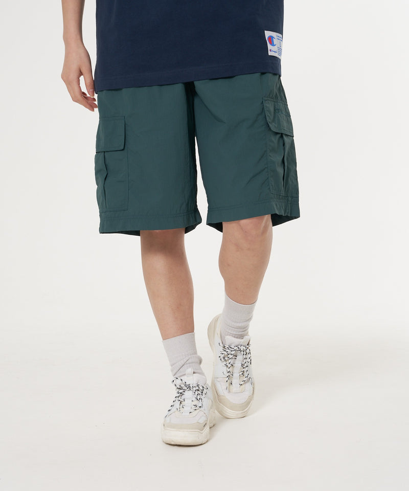 【CHAMPION/チャンピオン】ナイロンリップストップイージーカーゴショーツ 撥水性 カーゴポケット ウェストベルト