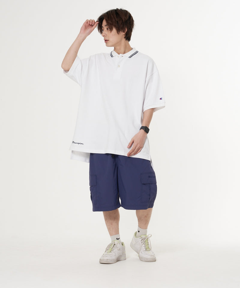 【CHAMPION/チャンピオン】ナイロンリップストップイージーカーゴショーツ 撥水性 カーゴポケット ウェストベルト