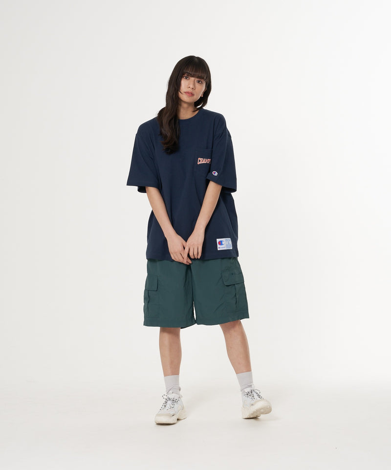 【CHAMPION/チャンピオン】ナイロンリップストップイージーカーゴショーツ 撥水性 カーゴポケット ウェストベルト