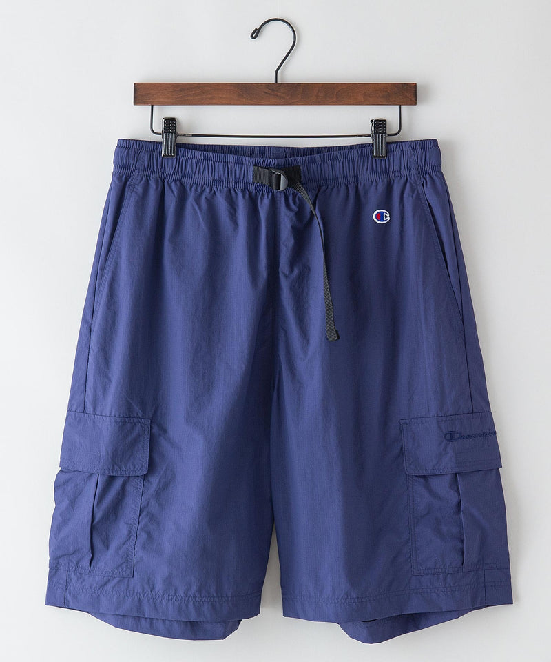 【CHAMPION/チャンピオン】ナイロンリップストップイージーカーゴショーツ 撥水性 カーゴポケット ウェストベルト