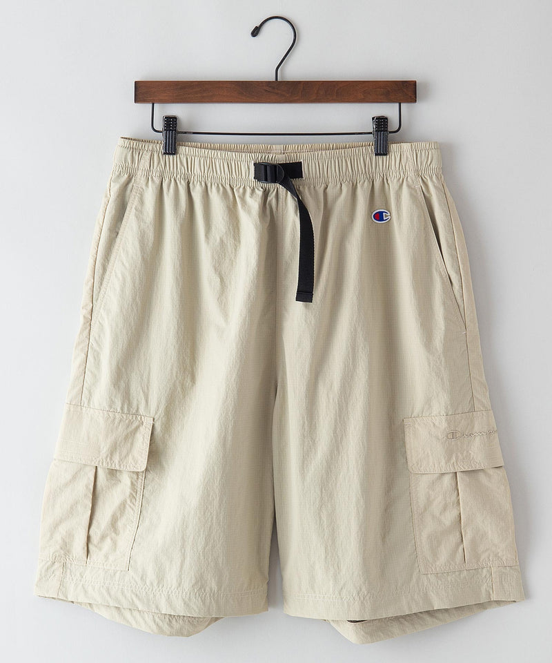 【CHAMPION/チャンピオン】ナイロンリップストップイージーカーゴショーツ 撥水性 カーゴポケット ウェストベルト
