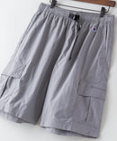 【CHAMPION/チャンピオン】ナイロンリップストップイージーカーゴショーツ 撥水性 カーゴポケット ウェストベルト チャコールグレー ❘ジーンズメイト公式オンラインショップ