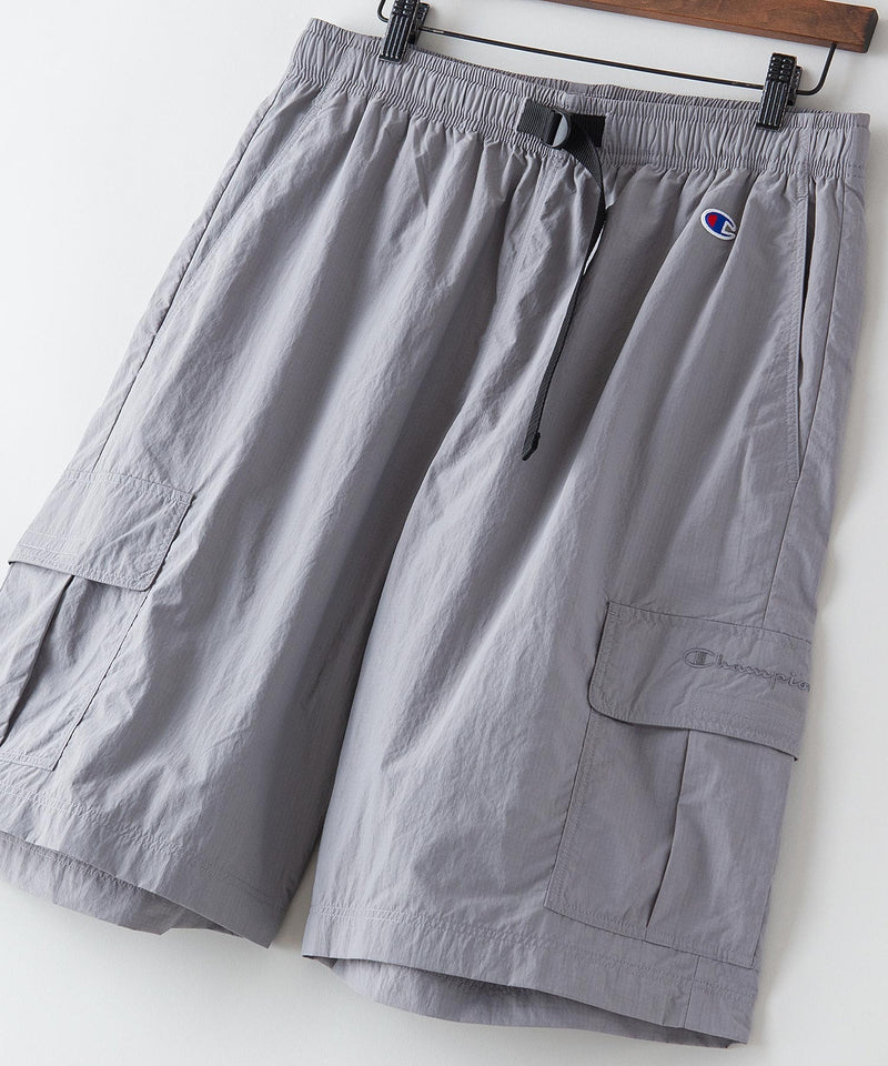 【CHAMPION/チャンピオン】ナイロンリップストップイージーカーゴショーツ 撥水性 カーゴポケット ウェストベルト