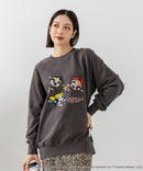【DISCUS×THE POWERPUFF GIRLS】キャラクタープリントスウェットトレーナー メンズ レディース ユニセックス