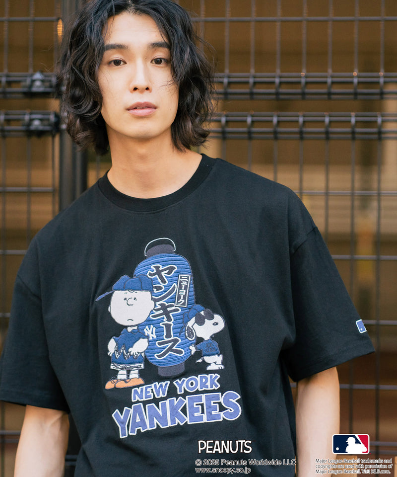 【PEANUTS×MLB】オリジナルデザイン 和柄Ｔシャツ ドジャース ヤンキース カブス スーベニア