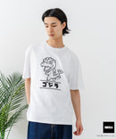 【GODZILLA/ゴジラ】【コットン100％のしっかりした生地 ドロップショルダー】オリジナルデザイン 刺繍Tシャツ ゴジラ キングギドラ メカゴジラ コラボ 特撮 映画 キャラT オーバーサイズ