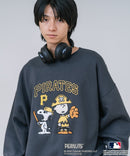 【PEANUTS/ピーナッツ】【ユニセックスデザインでリンクコーデにも◎】MLB×PEANUTS 裏起毛トレーナー 保温 キャラクター ドジャース ヤンキース パイレーツ ❘ジーンズメイト公式オンラインショップ