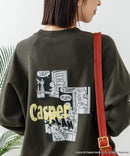 【DISCUS×Casper】キャラクタープリントスウェットトレーナー メンズ レディース ユニセックス