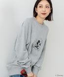 【DISCUS×DISNEY】「ミッキーマウス」キャラクタープリントスウェットトレーナー メンズ レディース ユニセックス