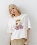 【DISCUS/ディスカス】【選べる丈感・ビーバス＆バッドヘッド】DISCUS×BEAVIS AND BUTT-HEAD コラボＴシャツ 綿100% クルーネック アニメ キャラクタープリント アメカジ ストリート
