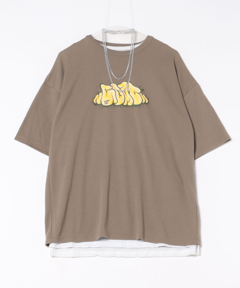 【NOBLE PRODUCT/ノーブルプロダクト】ロゴTシャツ ネックレス付きタンクトップ3点セット