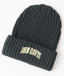 【BEN DAVIS/ベンデイビス】カレッジロゴ　ニットキャップビーニー